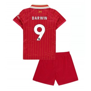 Liverpool Darwin Nunez #9 Dětské Domácí dres komplet 2024-25 Krátký Rukáv (+ trenýrky)